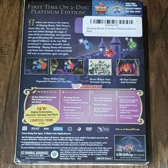 Walt Disney's SLEEPING BEAUTY Platinum Edition on DVD - Picture 2 of 2